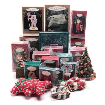 Keepsake Holiday Ornaments with Christmas Tree Music Box and More