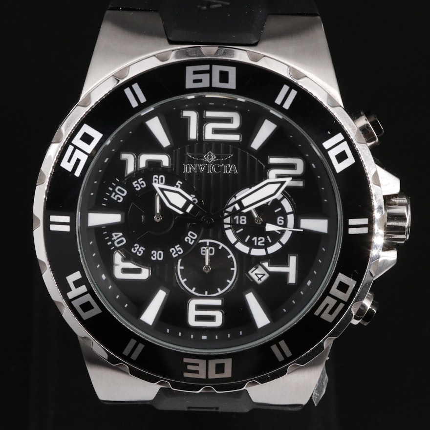Invicta Pro Diver Stainless Steel Quartz Wristwatch