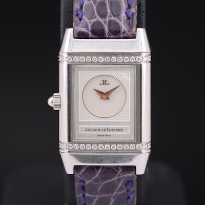 Jaeger LeCoultre Reverso Duetto Factory Diamonds Wristwatch