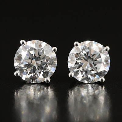 14K 3.37 CTW Lab Grown Diamond Stud Earrings