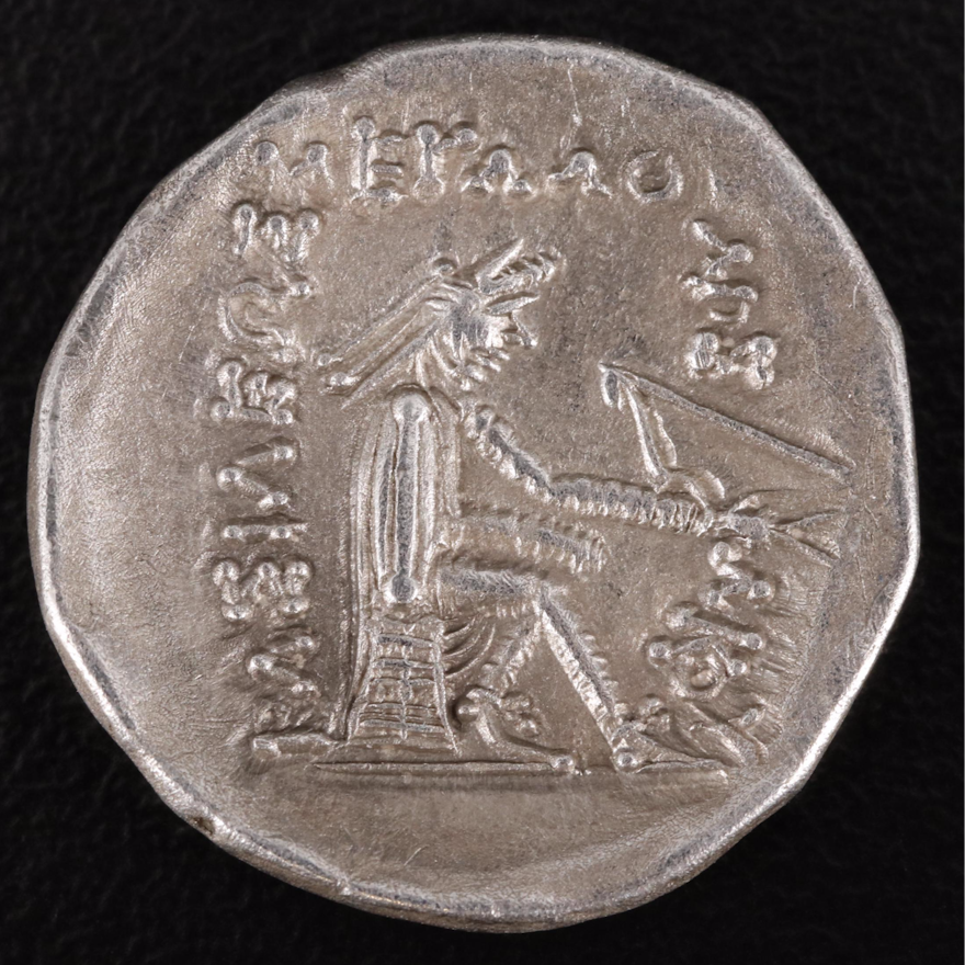 Ancient Parthian Empire AR Drachm of Mithradates I, ca. 140 BC