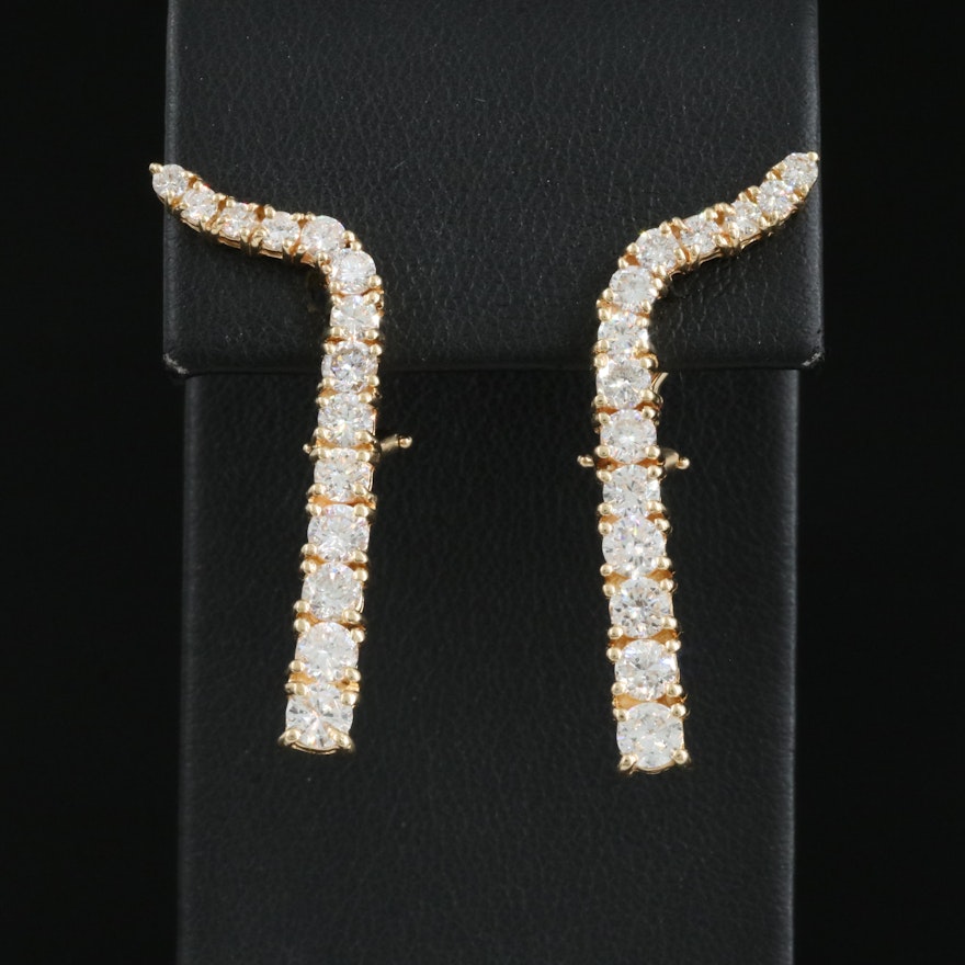 14K 3.08 CTW Diamond Graduated Earrings