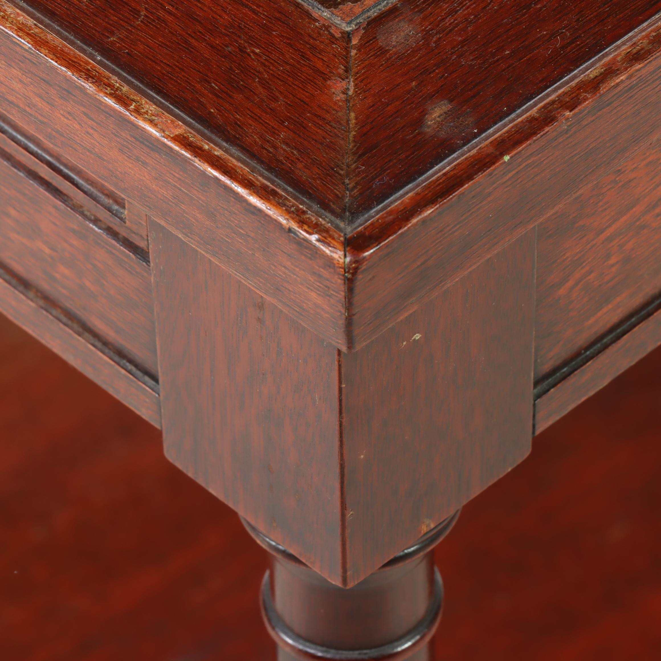 Fine Arts Furniture Co. Empire Style Mahogany TwoTier Side Table, 20th