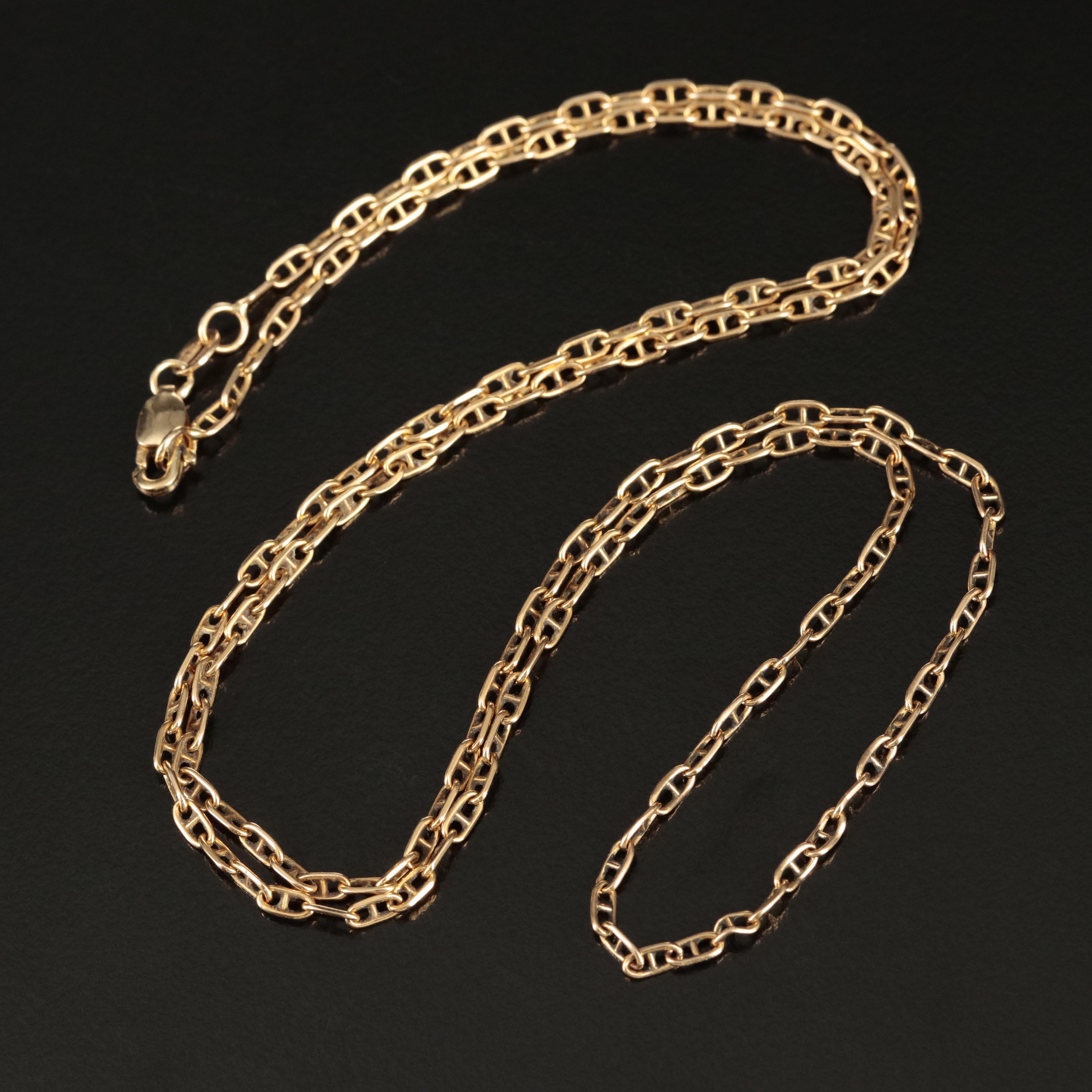 14K Mariner Chain Necklace EBTH