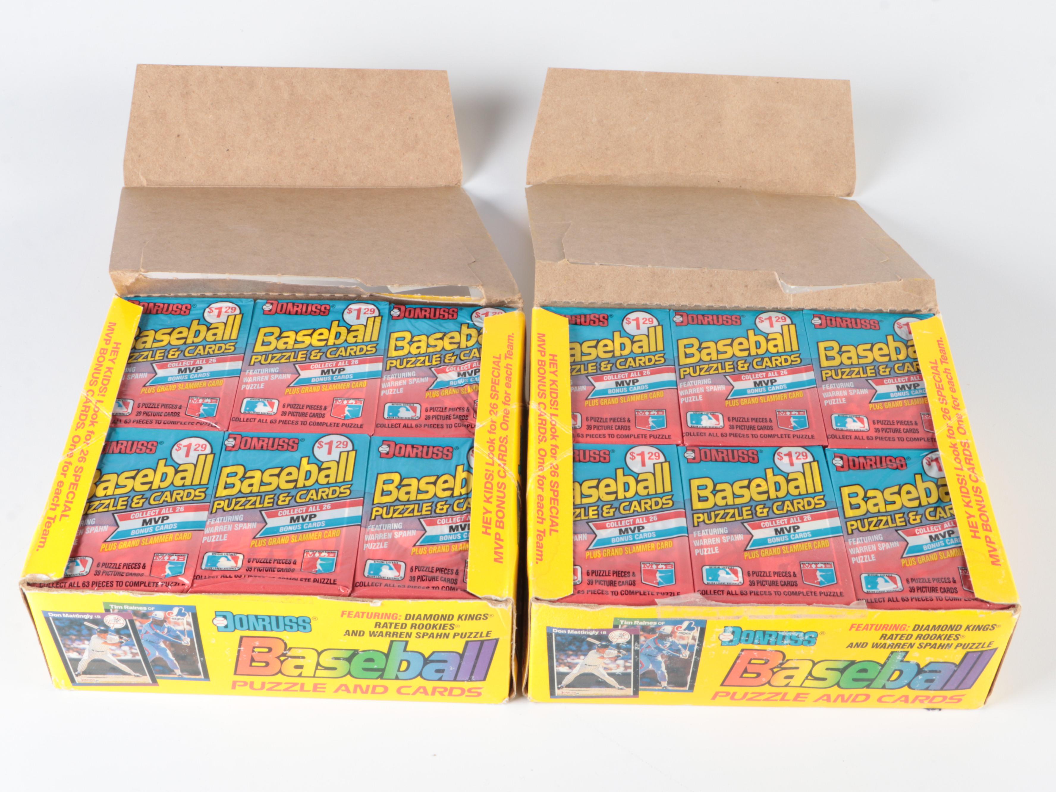 1989 Donruss and 1992 Topps Sealed Baseball Card Wax Packs EBTH