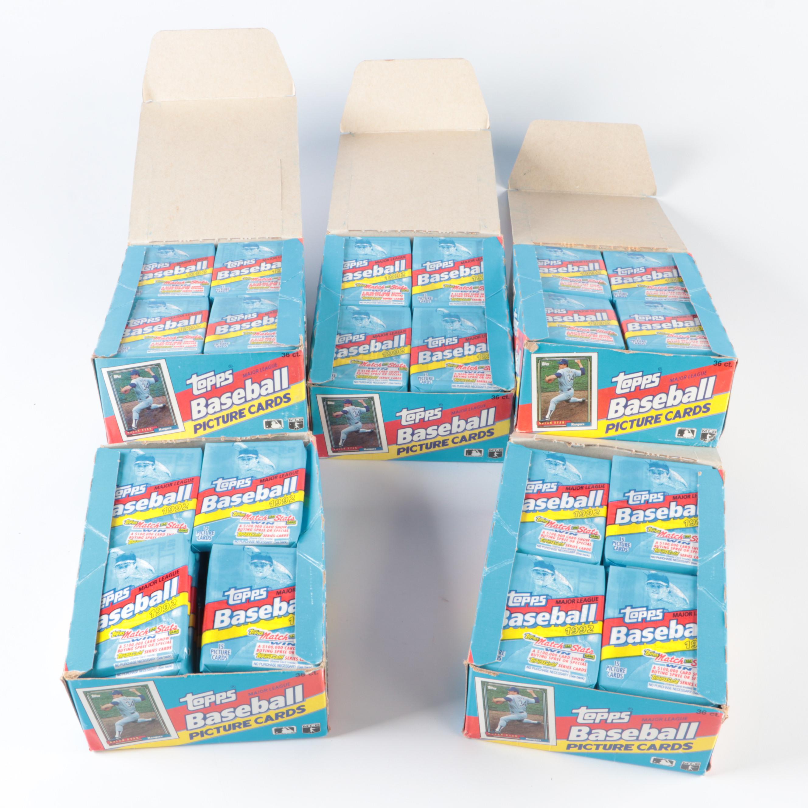 1989 Donruss and 1992 Topps Sealed Baseball Card Wax Packs EBTH