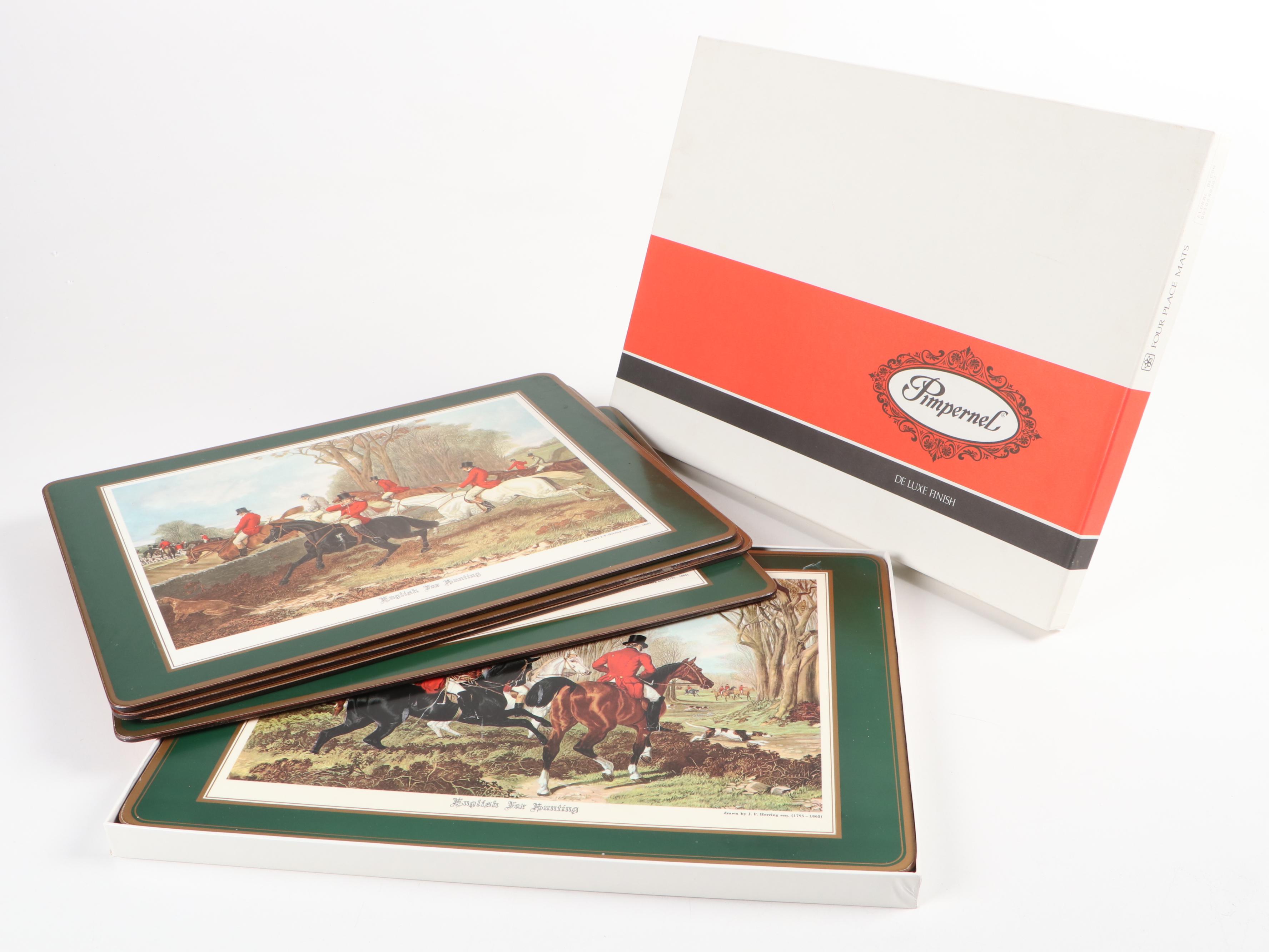 Pimpernel "English Fox Hunting" Placemats with Other Horse Theme