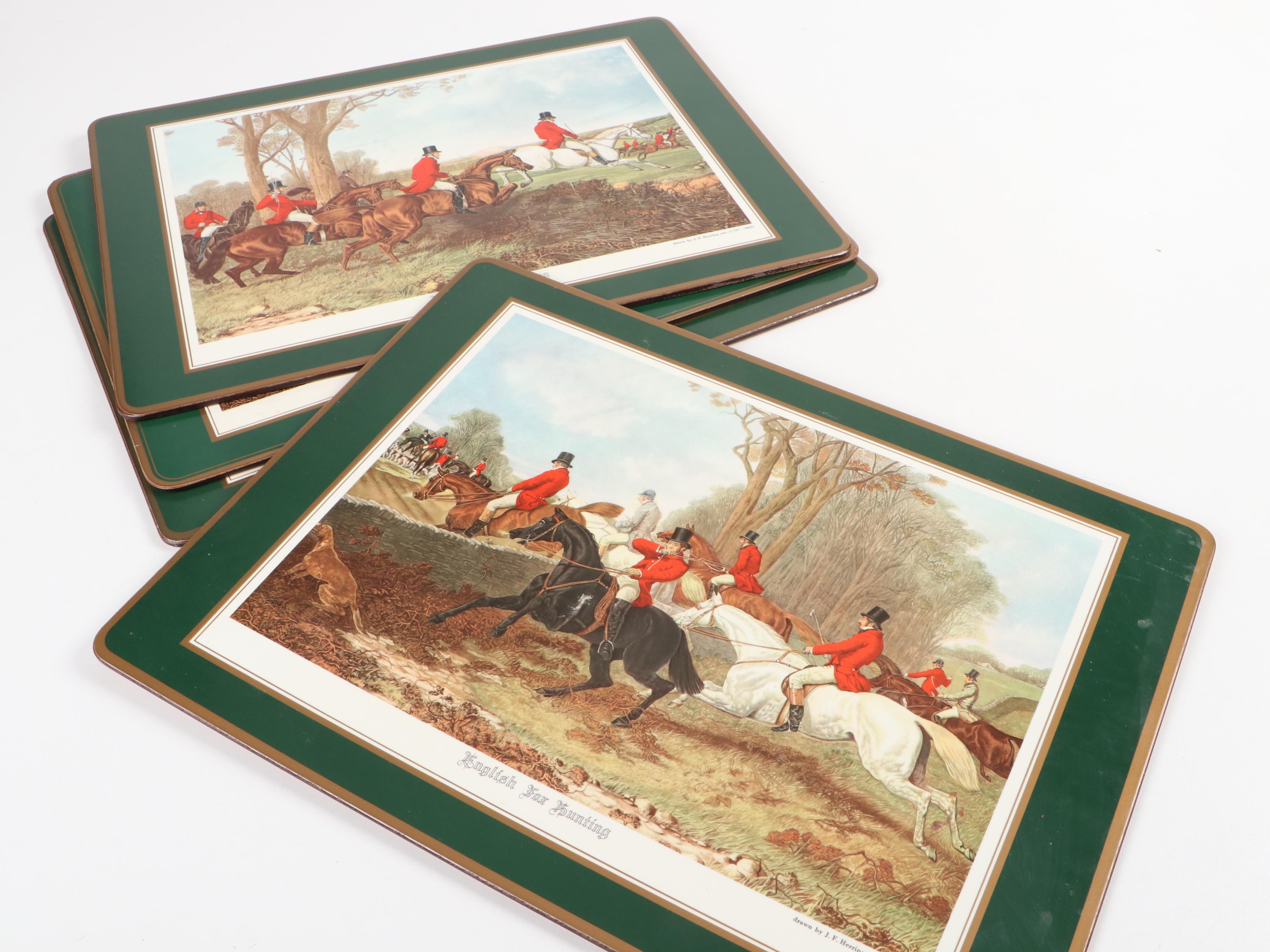 Pimpernel "English Fox Hunting" Placemats with Other Horse Theme