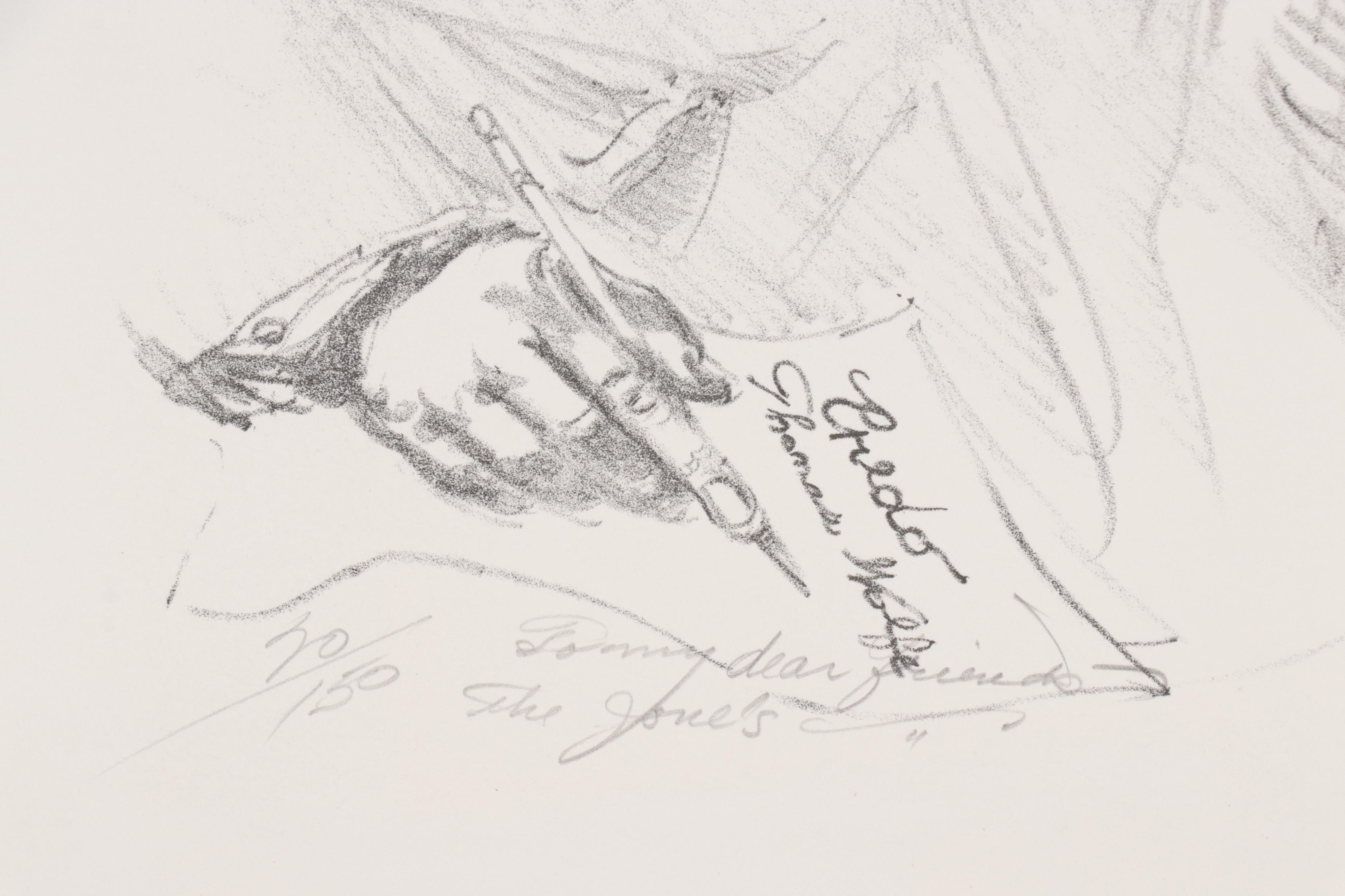 Frank Herbert Lithograph "Thomas Wolfe," 1981 EBTH