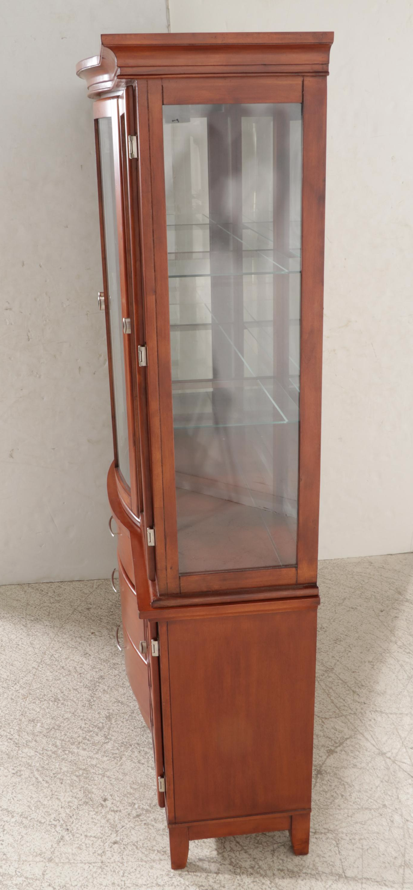 Coaster CherryStained Wood TwoPiece China EBTH