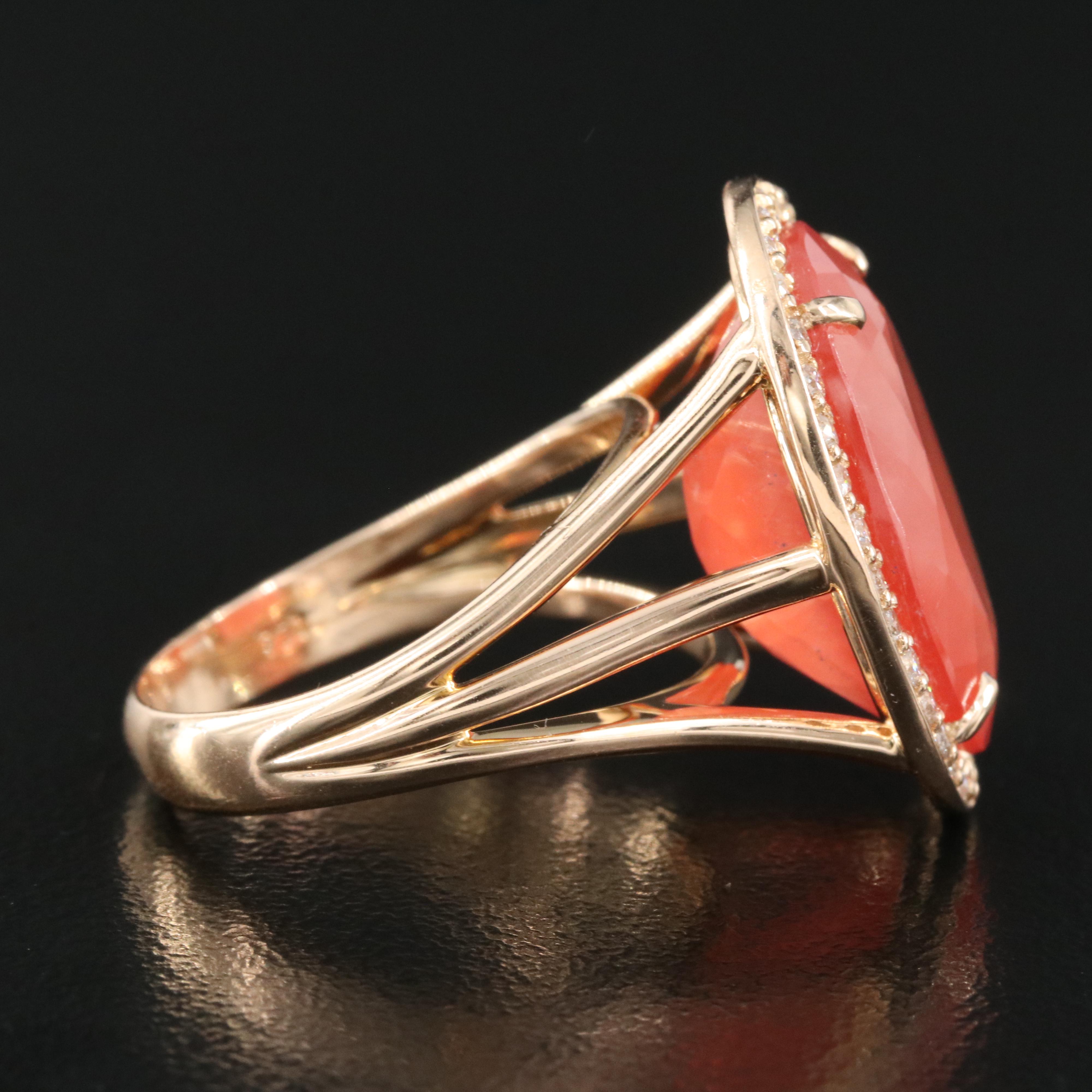 Southwest Elements Rhodochrosite East-West Ring