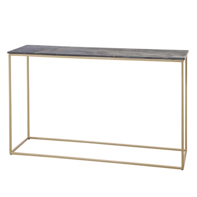 Modern Brass, Marble and Metal Console Table