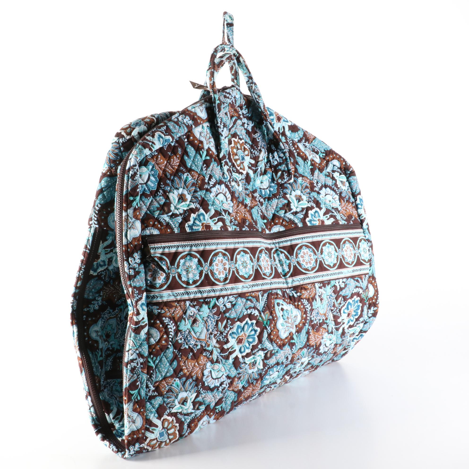 Vera Bradley "Java Blue" Tall Tote, Duffle, and Garment Bag in Quilted