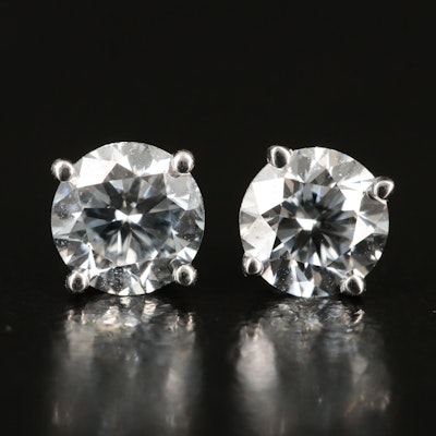 14K 1.18 CTW Lab Grown Diamond Stud Earrings