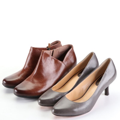 Dansko Raina Ankle Boots and Cole Haan Margot II Pumps in Leather with Boxes