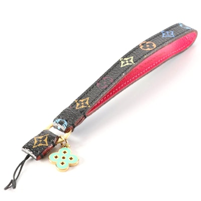 Louis Vuitton Phone Strap in Multicolore Monogram Canvas and Leather