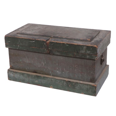 Victorian Painted Pine Tool Chest, Late 19th Century