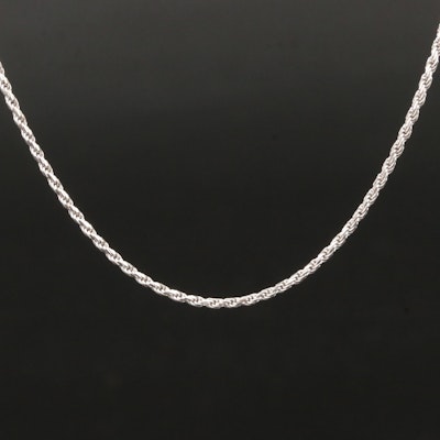 Italian 14K Rope Chain Necklace