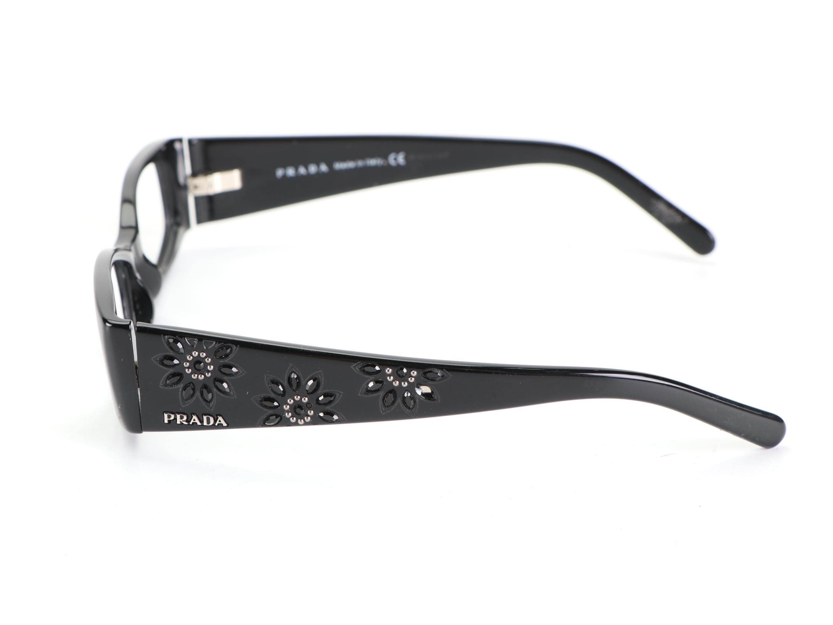 Prada VPR11H Embellished Eyeglass Frames EBTH