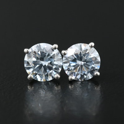 14K 1.36 CTW Lab Grown Diamond Stud Earrings