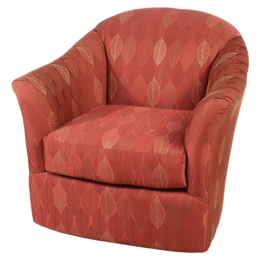 Fairfield Chair Company Custom-Upholstered Swivel-Gliding Armchair