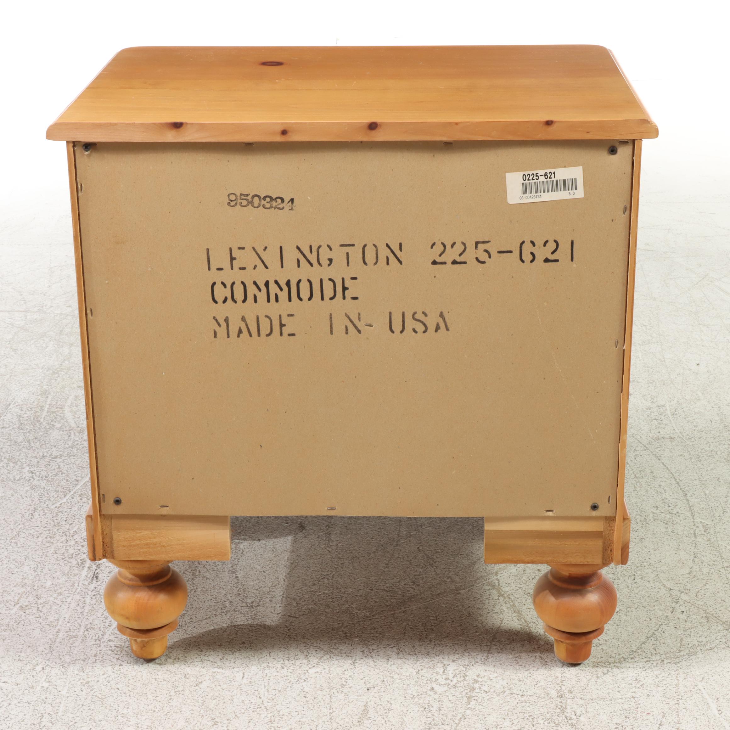 Lexington Furniture French Provincial Style Pine TwoDrawer Bedside