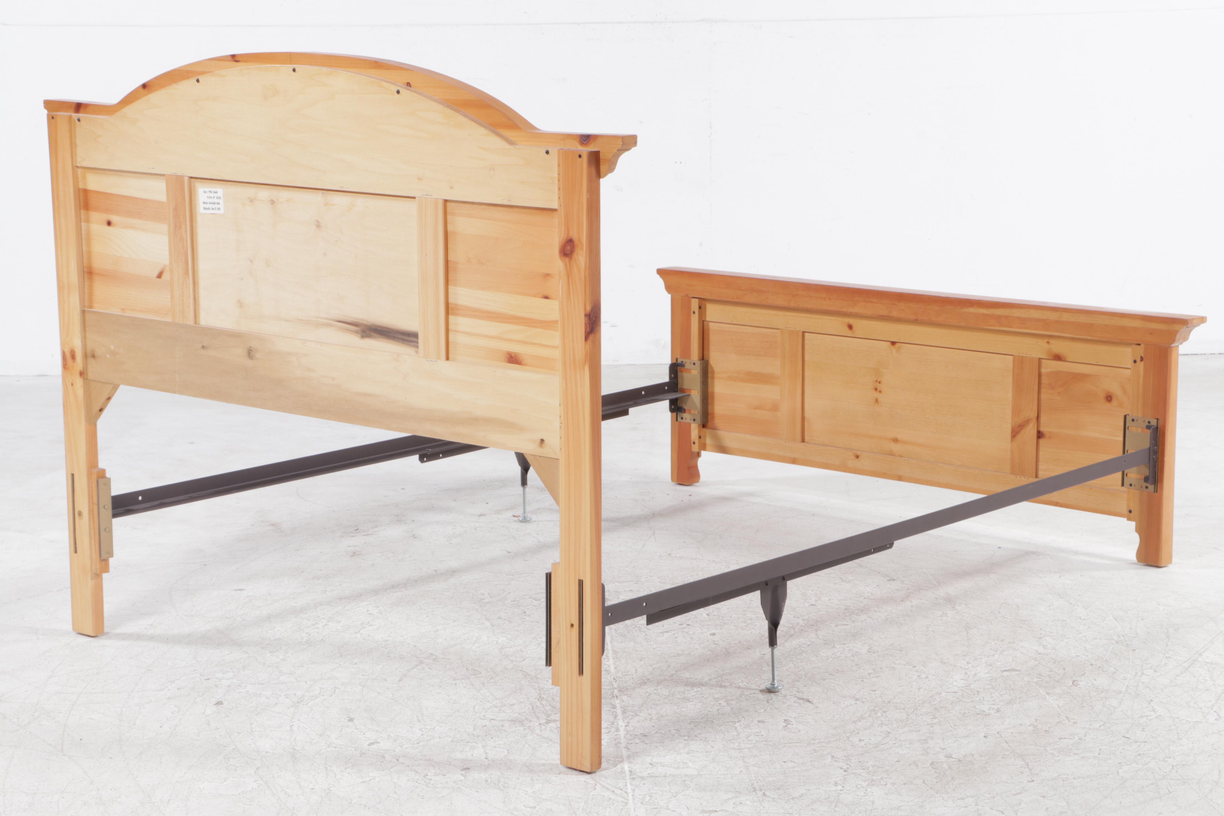 Broyhill "Fontana" Pine Full/Queen Size Bed Frame EBTH