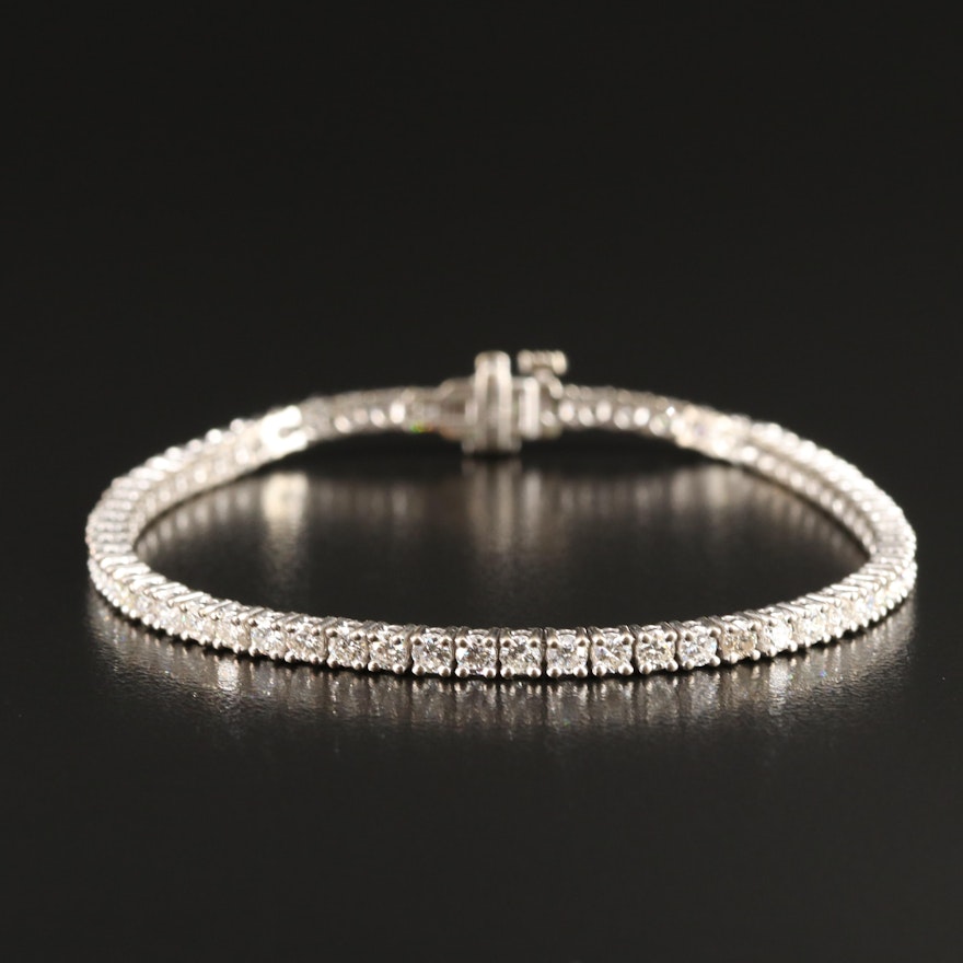 14K 4.09 CTW Diamond Line Bracelet