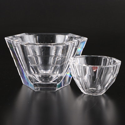 Orrefors "Scala" and "Zenith" Crystal Bowls