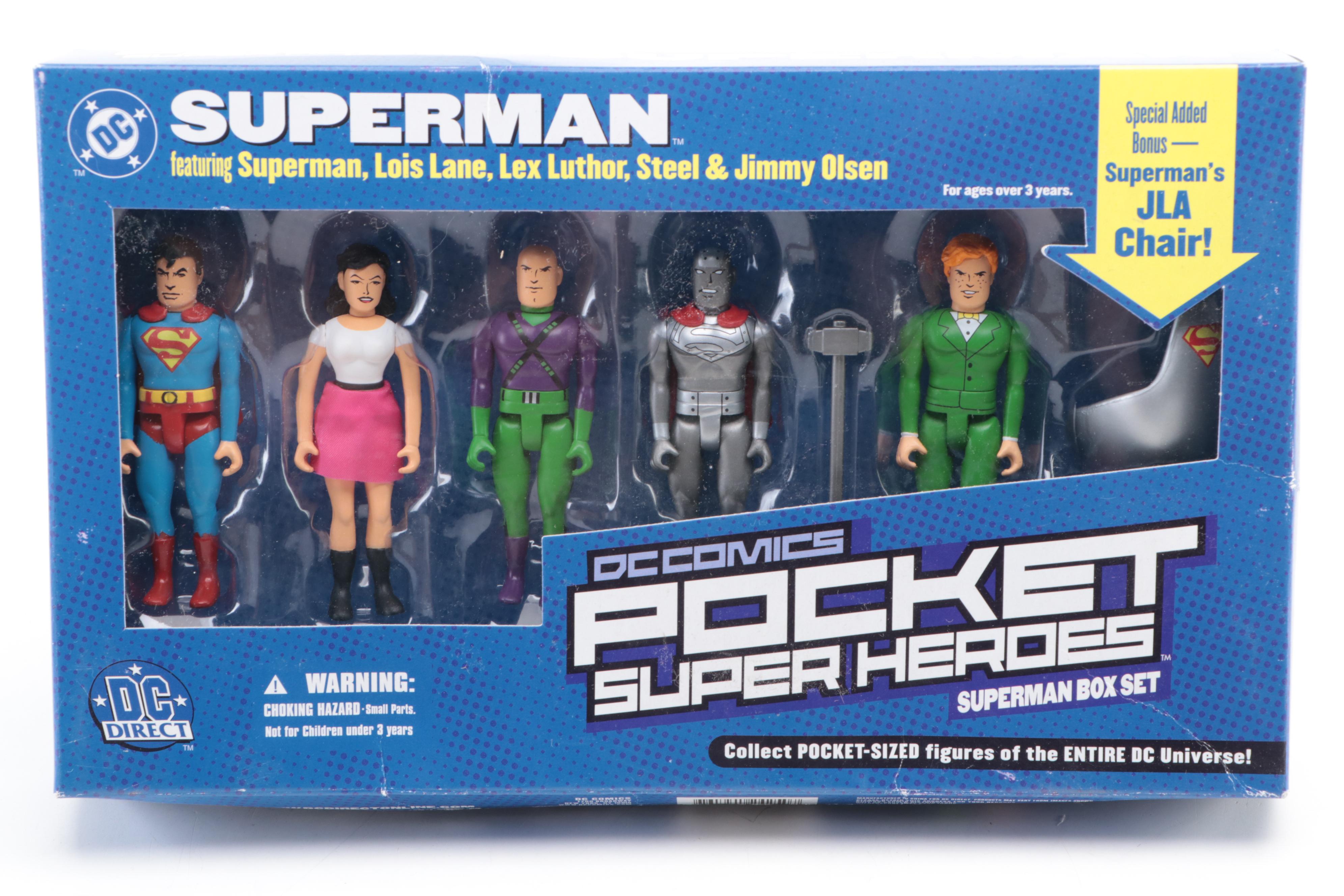 DC Direct Pocket Super Heroes and Diamond XMen Minimates Action