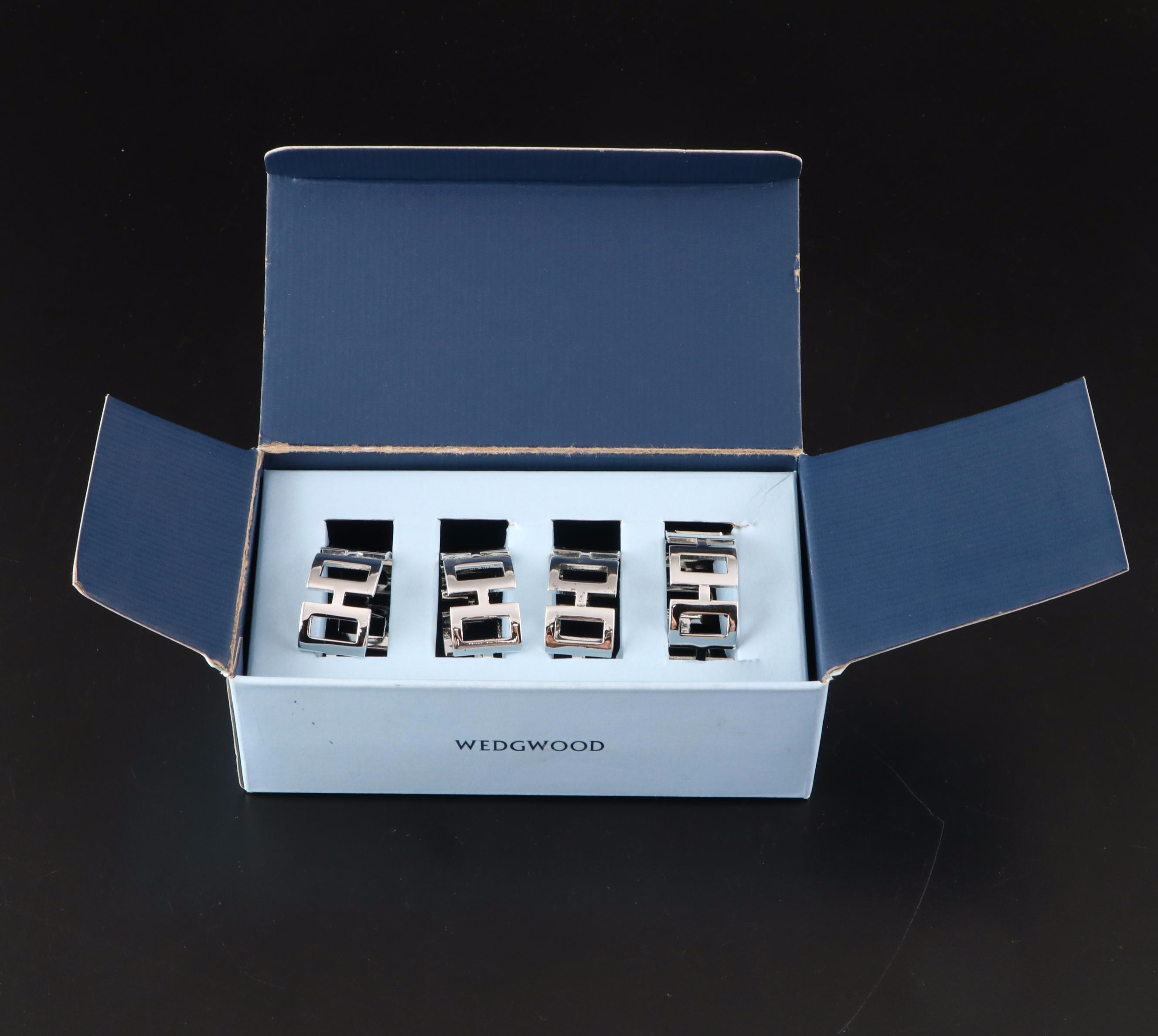 Wedgwood Stainless Steel Napkin Rings with Other Metal Serveware EBTH