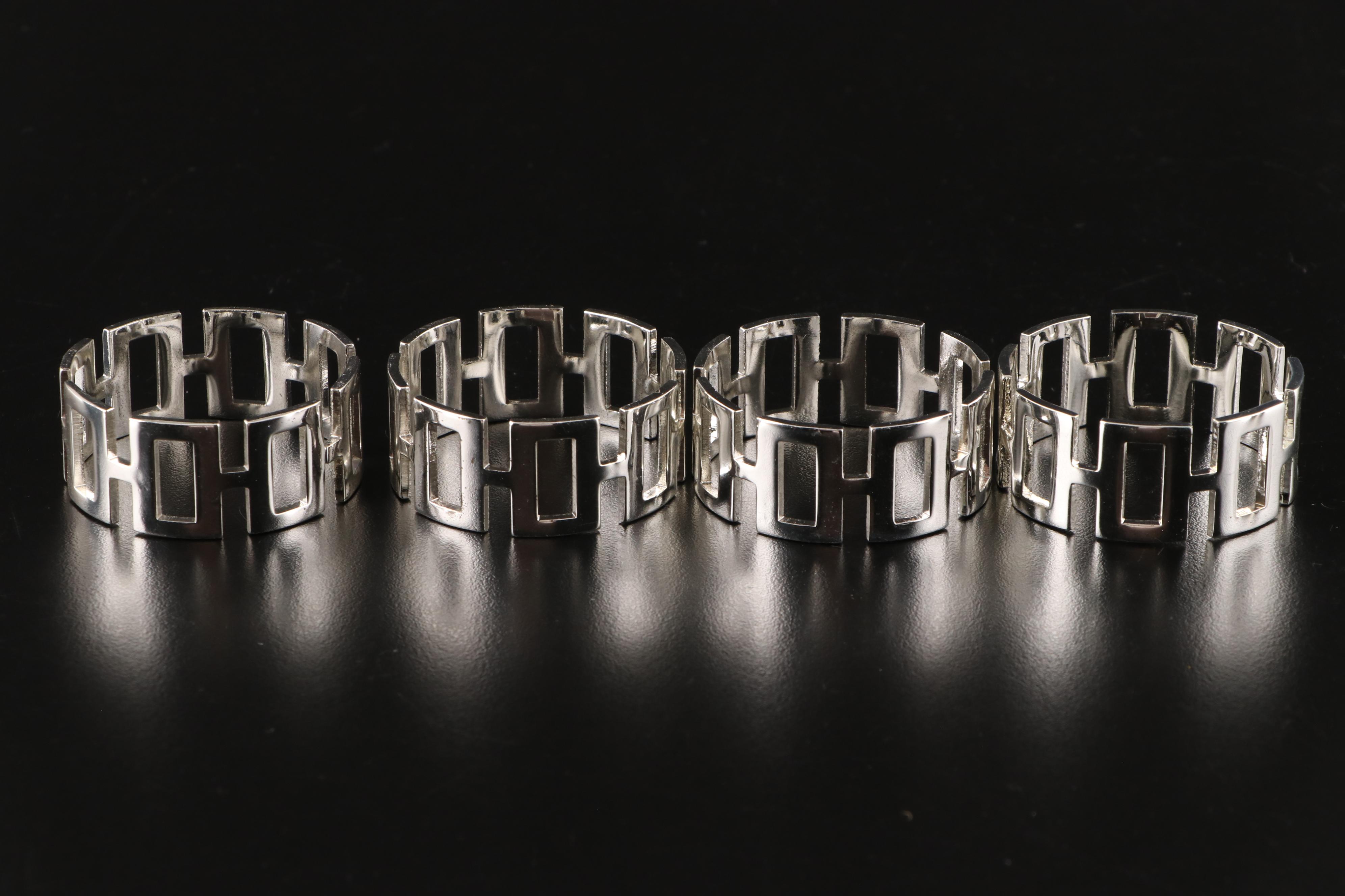 Wedgwood Stainless Steel Napkin Rings with Other Metal Serveware EBTH