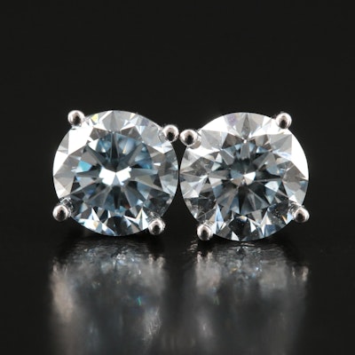 14K 3.02 CTW Lab Grown Diamond Stud Earrings