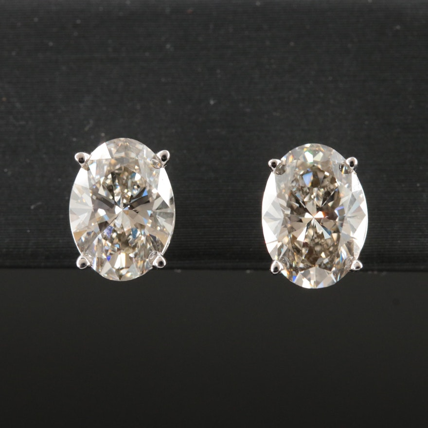 14K 3.23 CTW Lab Grown Diamond Stud Earrings
