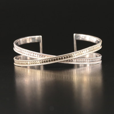 Anna Beck Sterling Crossover Cuff