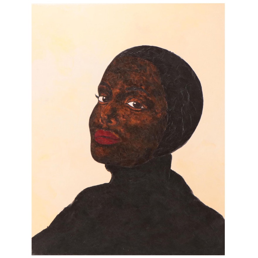 Oluwakemi Omowaire Oil Painting "Phases," 21st Century
