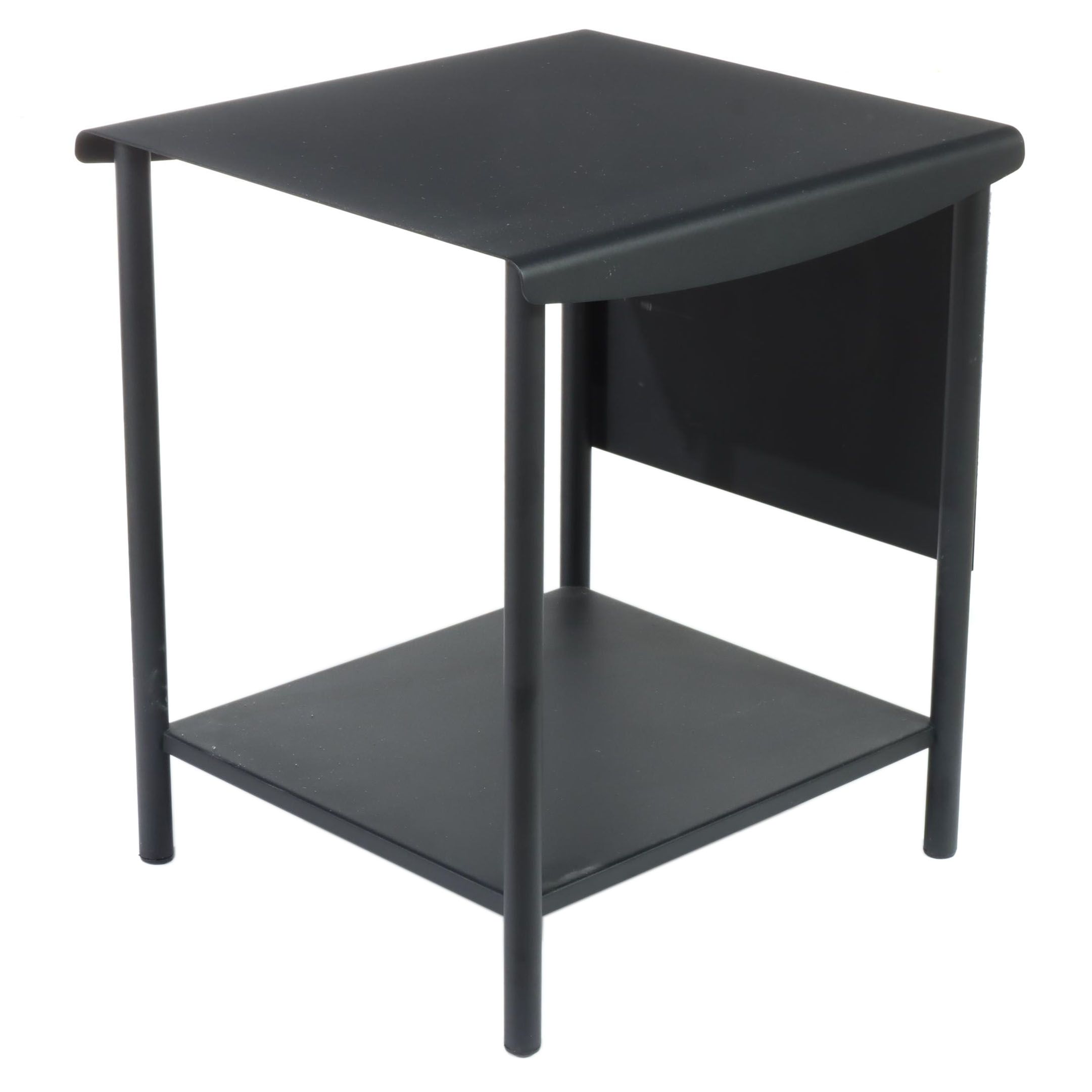 Modern Style Black Metal End Table EBTH