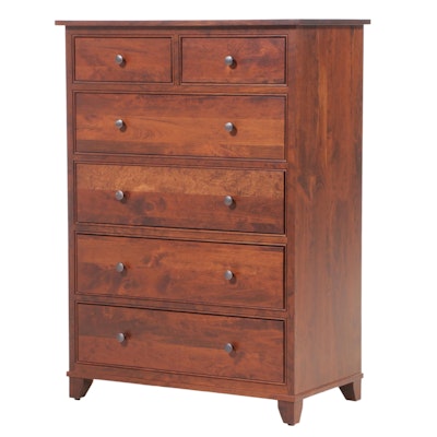 Miller Bedrooms Shaker Style Cherrywood Six-Drawer Chest