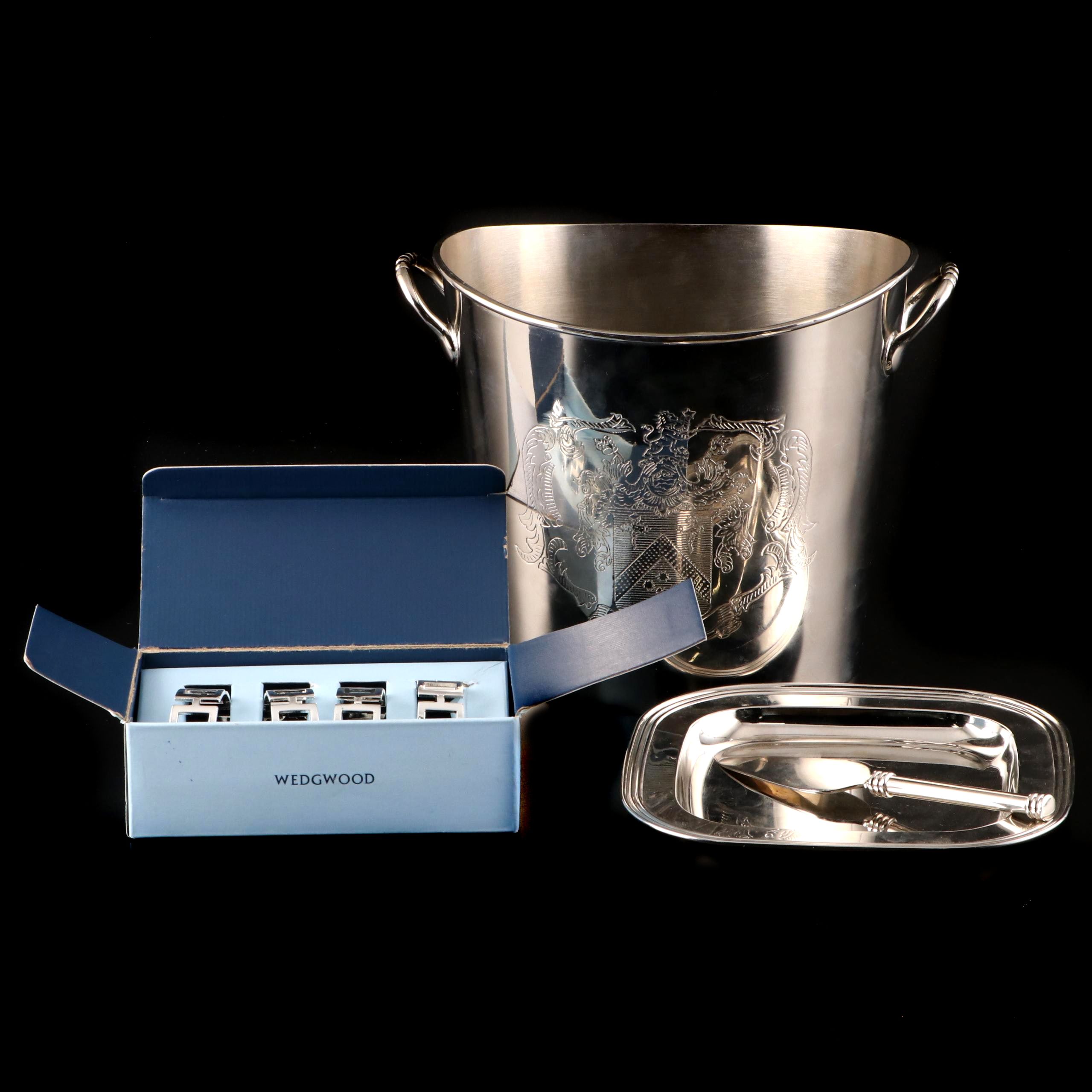 Wedgwood Stainless Steel Napkin Rings with Other Metal Serveware EBTH