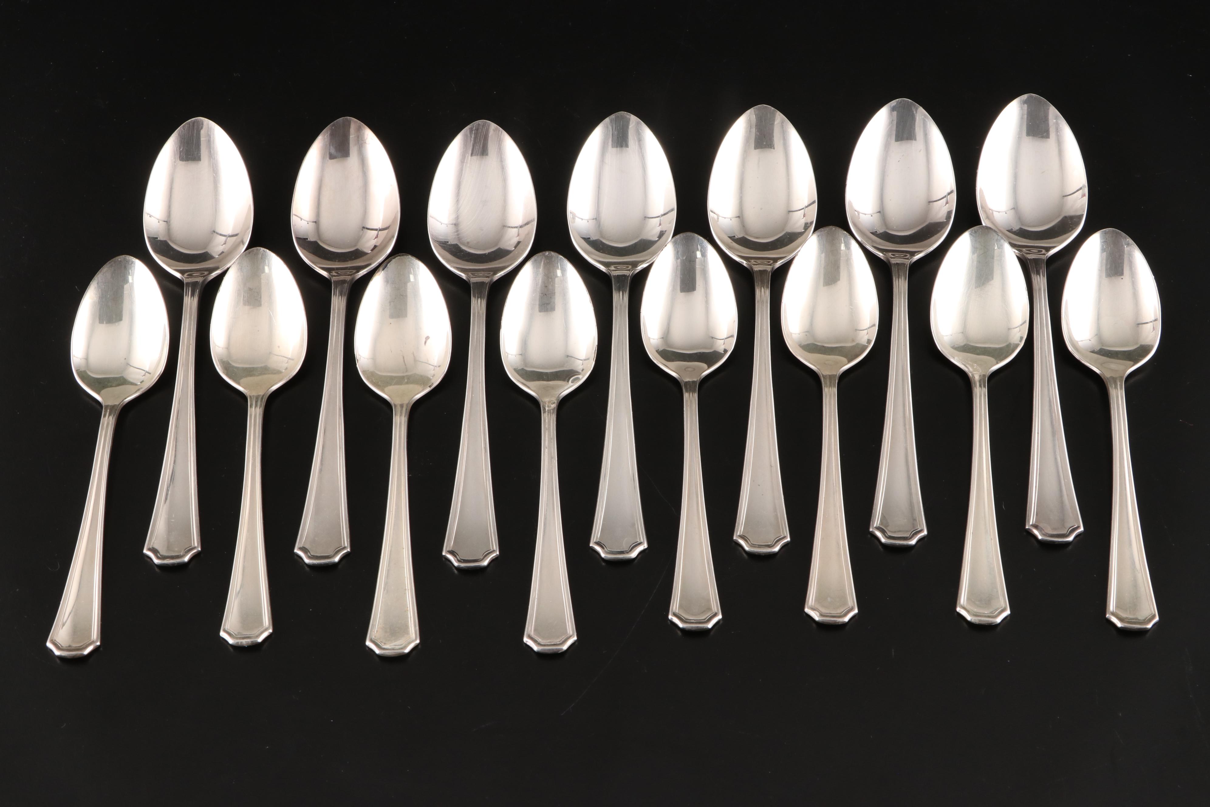Oneida "ClairhillFairhill" Silver Plate Flatware and Utensils EBTH