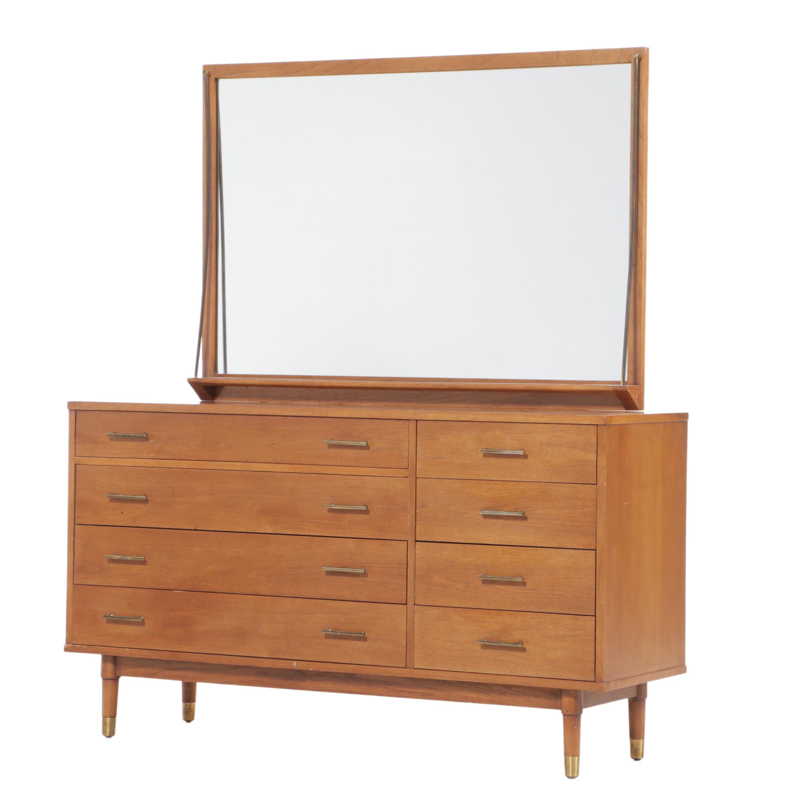 Drexel Mid Century Modern Hardwood EightDrawer Dresser EBTH