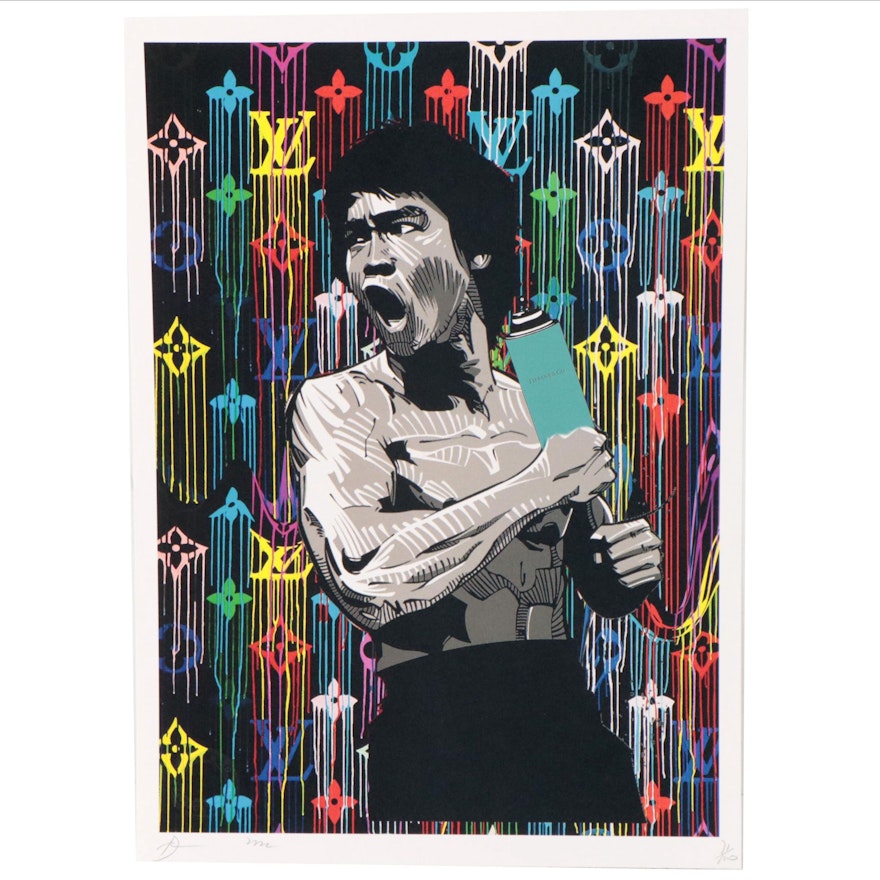 Death NYC Pop Art Graphic Print of Bruce Lee, 2022