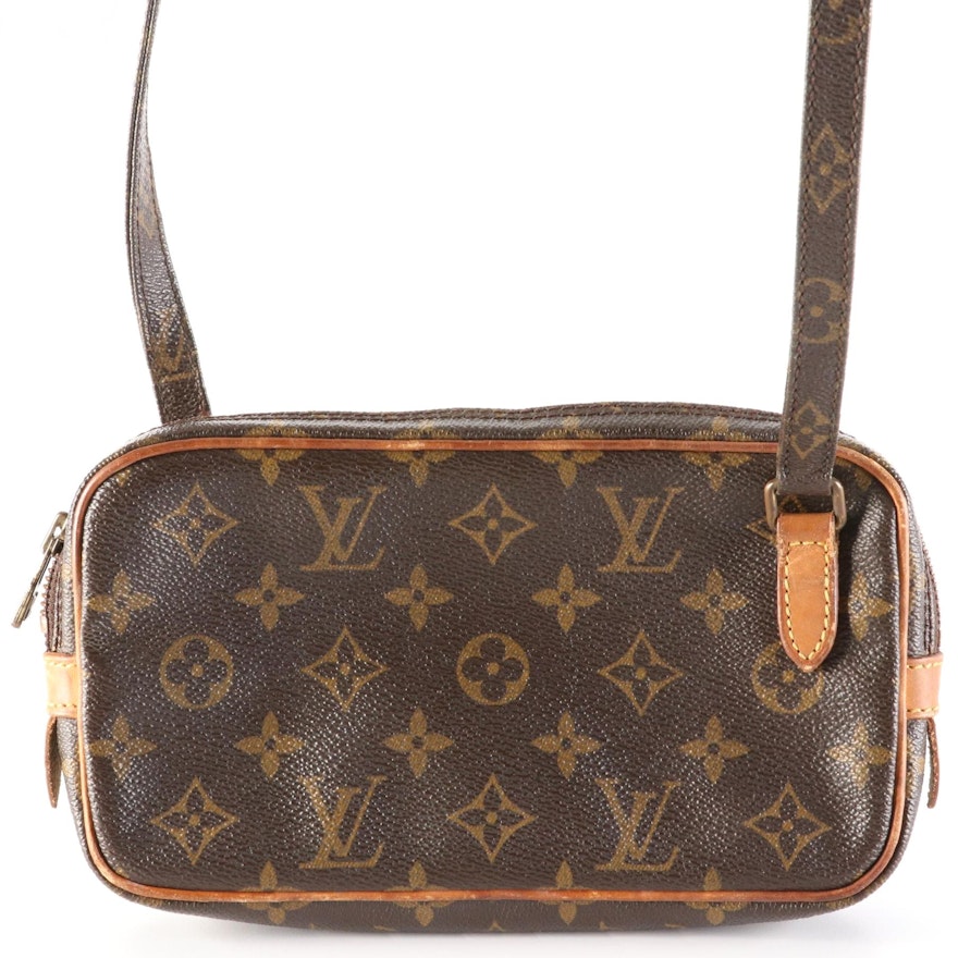 Louis Vuitton Marly Crossbody Bag in Monogram Canvas and Vachetta Leather