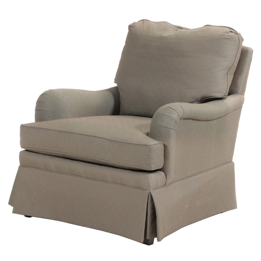 Sherrill Custom-Upholstered English Roll-Arm Easy Chair