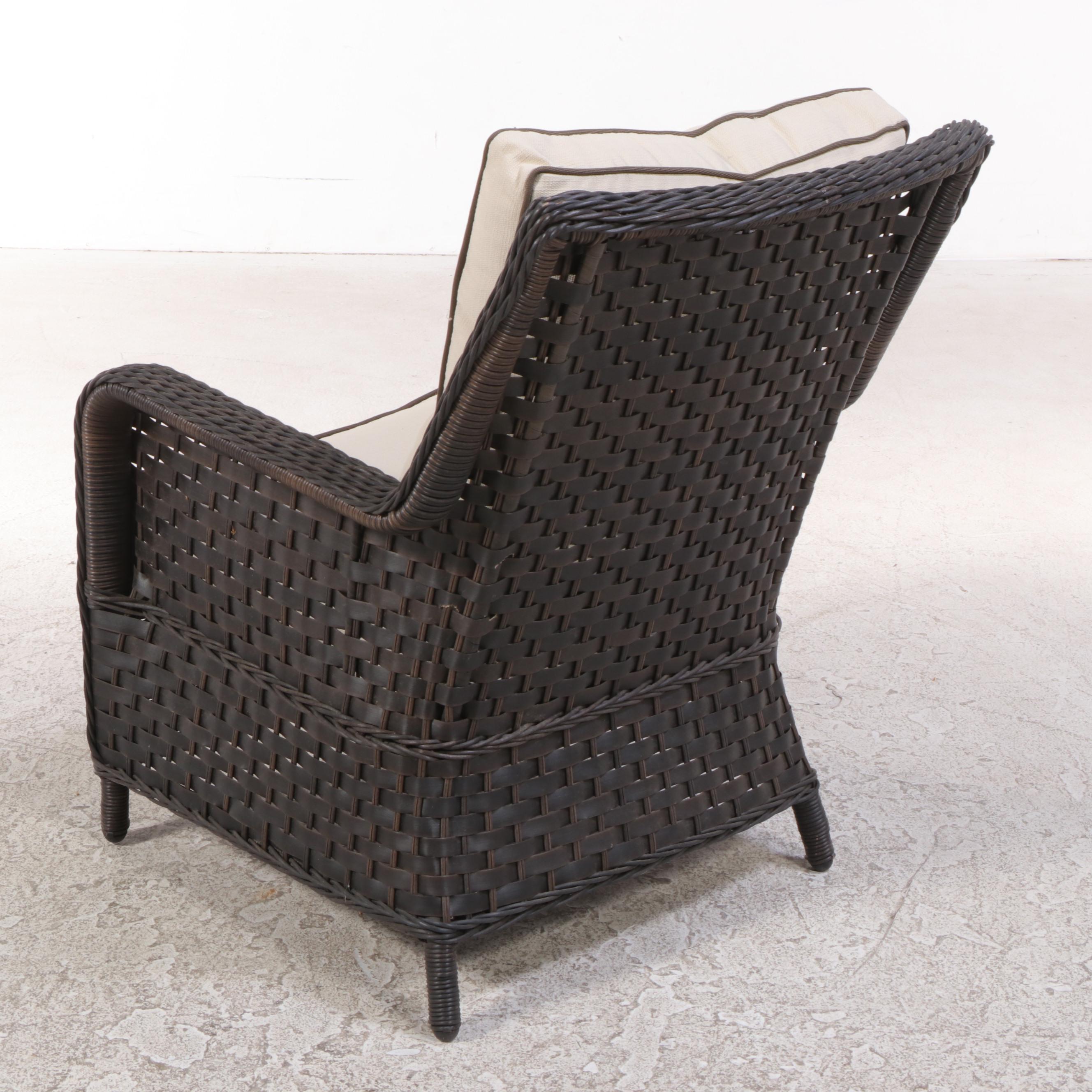 Treasure Garden Resin Wicker Patio Chairs, Loveseat, and Coffee Table