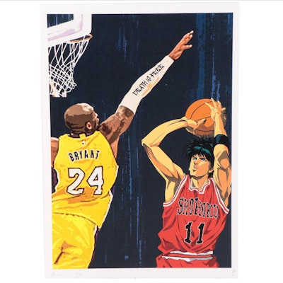 Death NYC Pop Art Graphic Print of Basketball, 2020