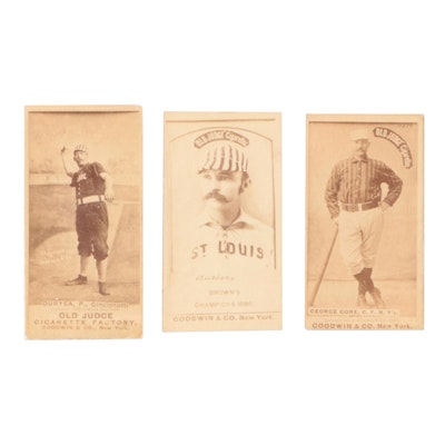 1886 and 1887 Old Judge Cigarettes Baseball Cards with George Gore and More
