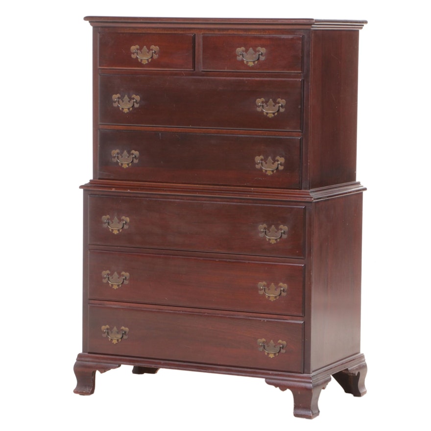 Hungerford of Memphis Colonial Style Mahogany Seven-Drawer Chest