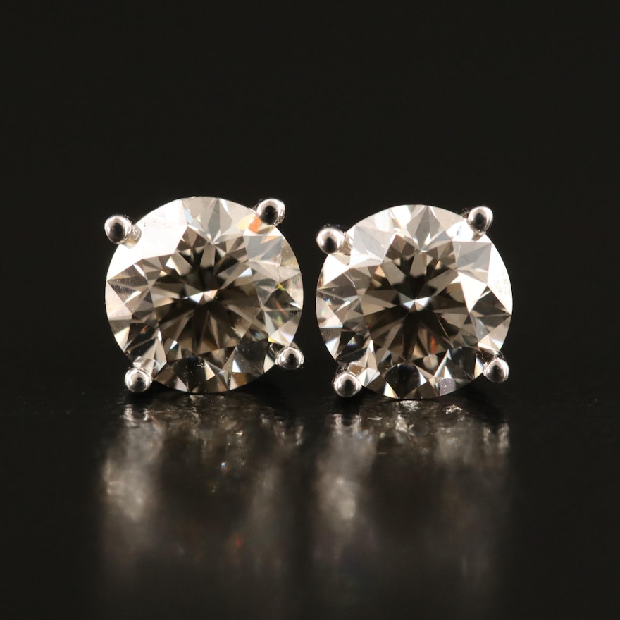 14K 1.41 CTW Lab Grown Diamond Stud Earrings