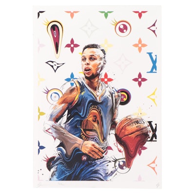 Death NYC Pop Art Graphic Print of Stephen Curry, 2022